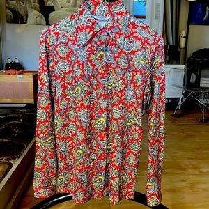 VINTAGE-Sears Polyester Women’s Blouse Paisley XS